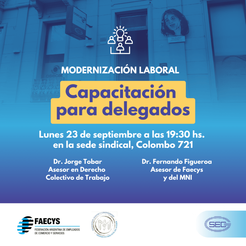 Capacitación para delegados