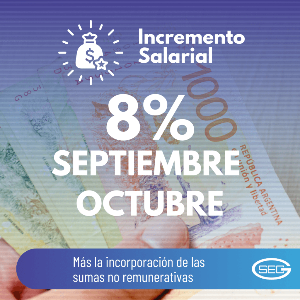 Nuevo acuerdo paritario por septiembre y octubre