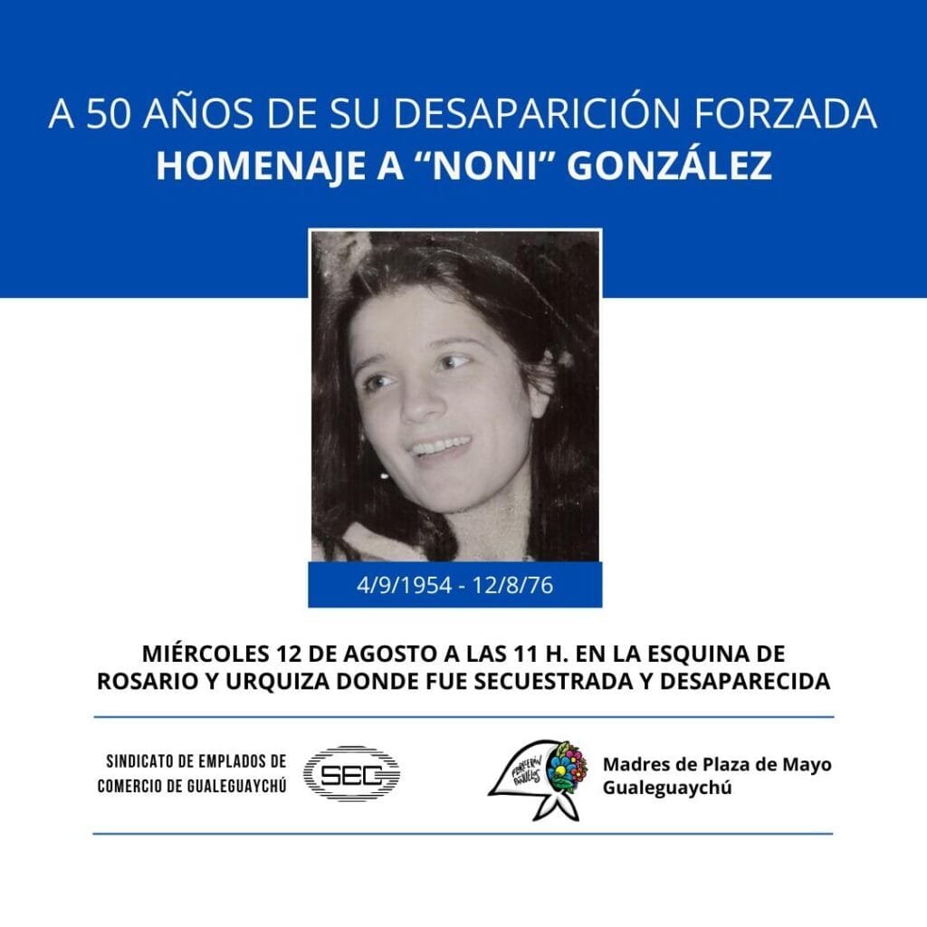 Homenaje a “Noni” González a 50 años de su desaparición